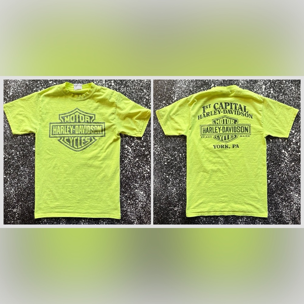 Harley-Davidson High Visibility Tee York Pa Sz Small